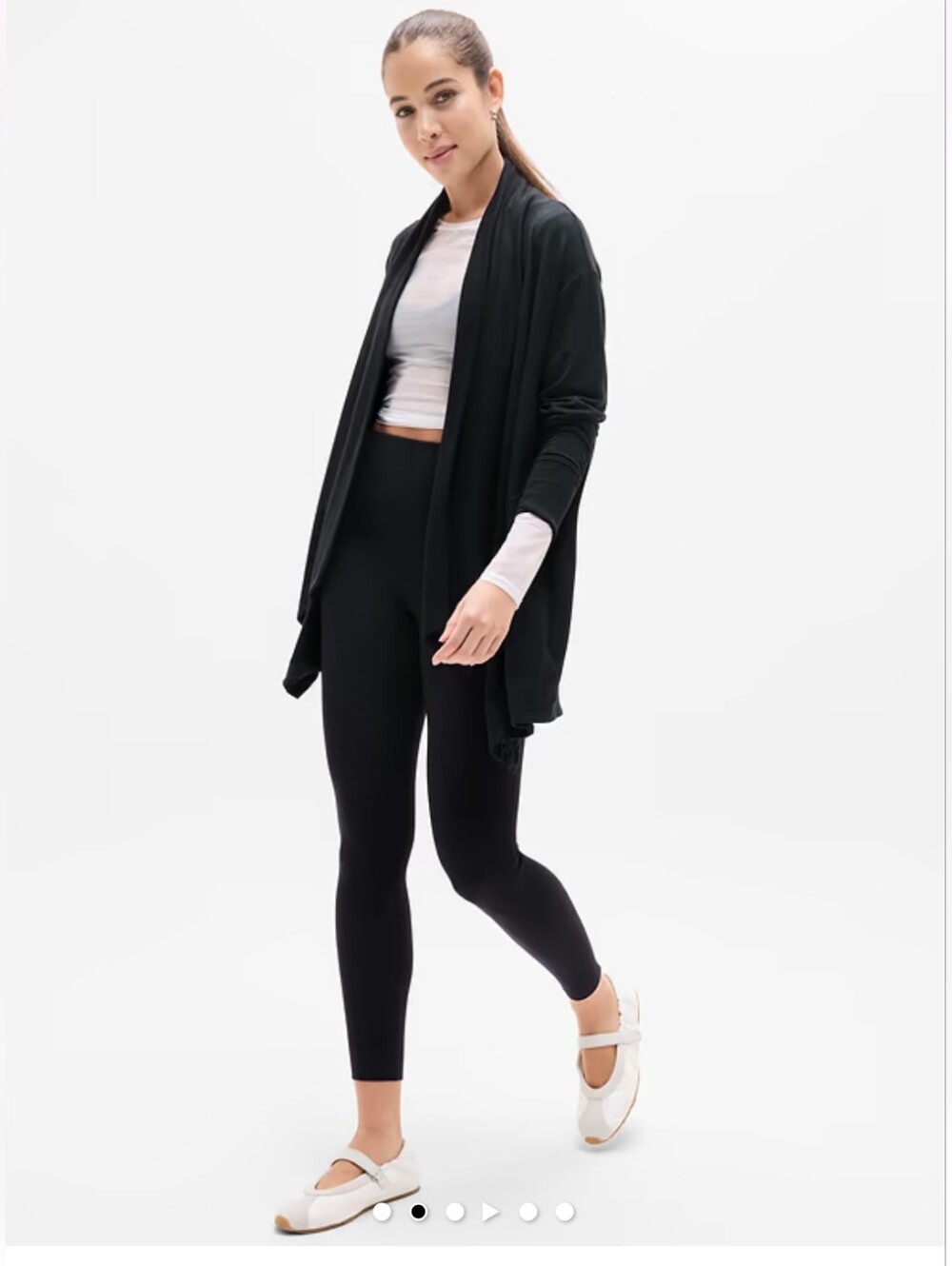 Athleta Prayana Restore Wrap Black - Picture 2 of 12
